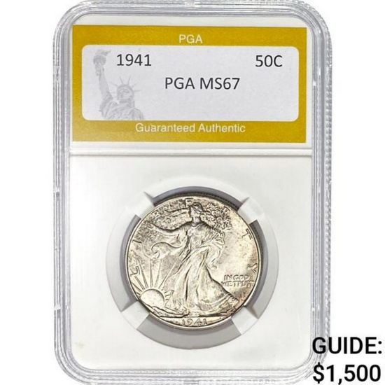 1941 50C PGA MS67