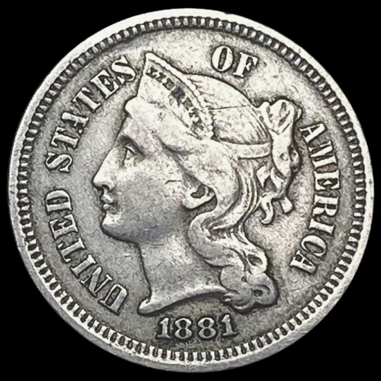 1881 Three-Cent Nickel HIGH GRADE
