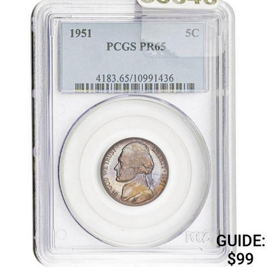 1951 5C PCGS PR65