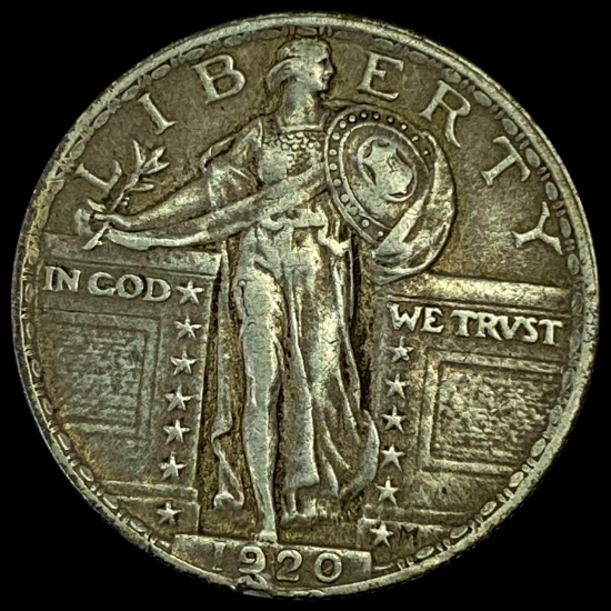 1920 Standing Liberty Quarter LIGHTLY CIRCULATED