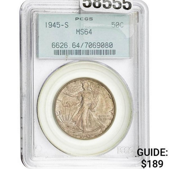 1945-S 50C PCGS MS64