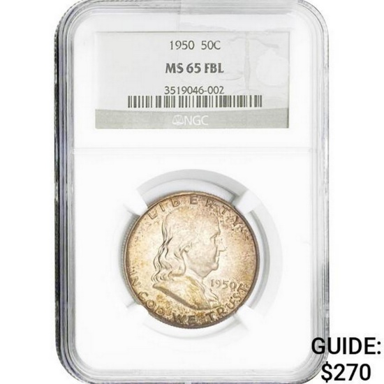 1950 50C NGC MS65 FBL