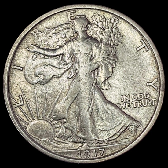 1917-S Walking Liberty Half Dollar CLOSELY UNCIRCULATED