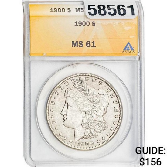 1900 Morgan Dollar ANACS MS61