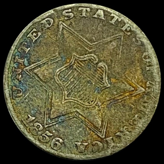 1856 Three-Cent Silver Piece CLOSELY UNCIRCULATED