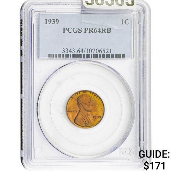 1939 1C PCGS PR64RB