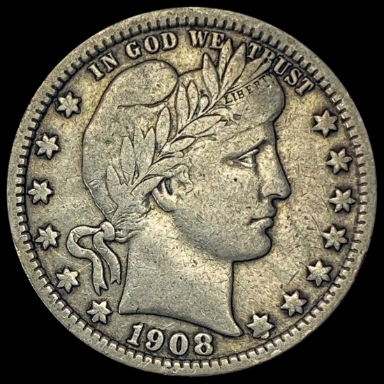 1908 Barber Quarter LIGHTLY CIRCULATED