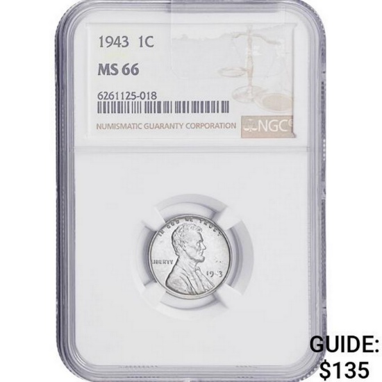1943 1C NGC MS66