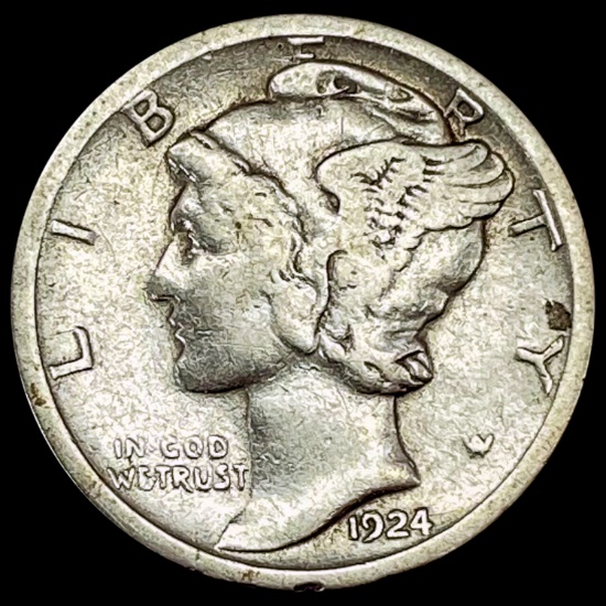 1924 Mercury Dime LIGHTLY CIRCULATED