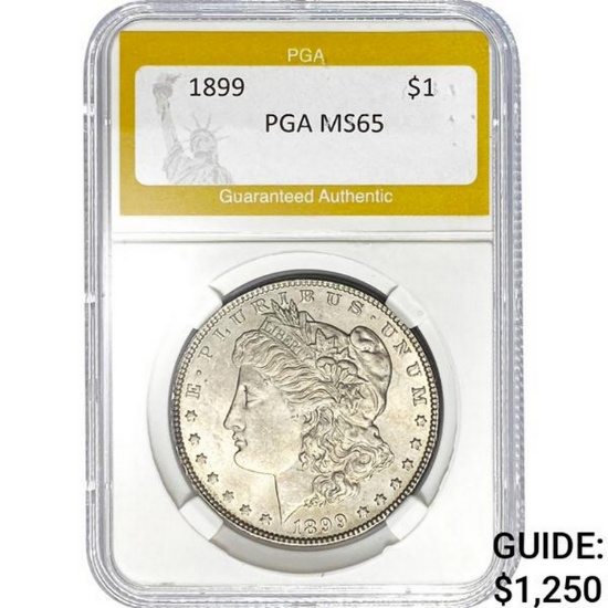 1899 $1 Morgan Dollar PGA MS65