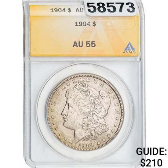 1904 $1 ANACS AU55