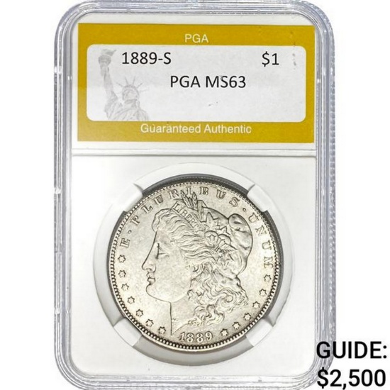 1889-S $1 PGA MS63