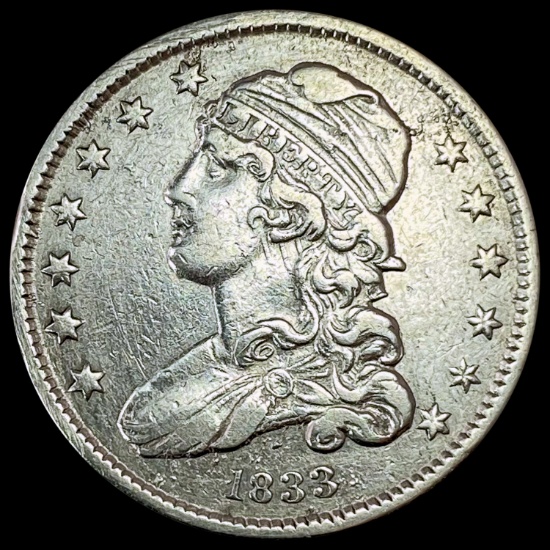 1833 Capped Bust Quarter CLOSELY UNCIRCULATED