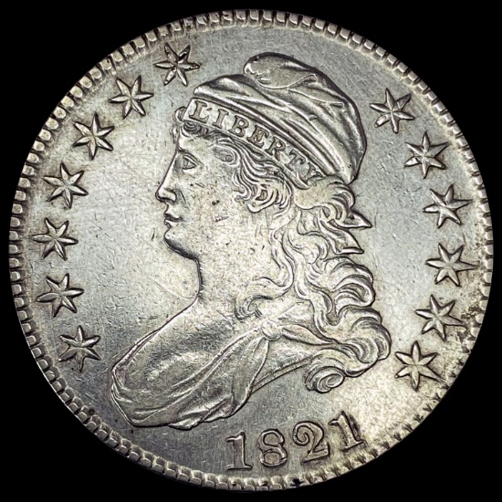 1821 Capped Bust Half Dollar CLOSELY UNCIRCULATED