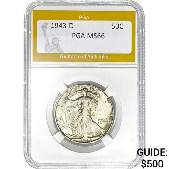 1943-D 50C PGA MS66