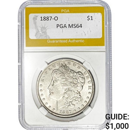 1887-O Morgan Dollar PGA MS64