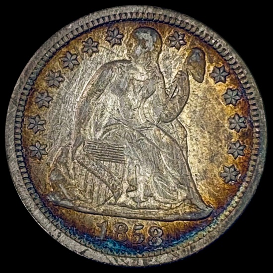1858 Seated Liberty Dime CLOSELY UNCIRCULATED