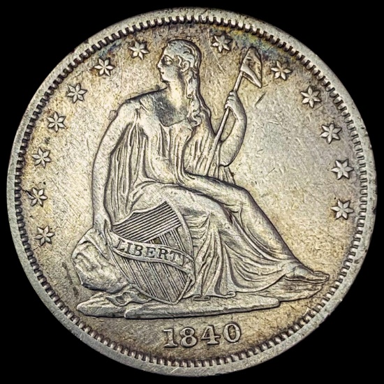 1840 Seated Liberty Half Dollar CLOSELY UNCIRCULATED