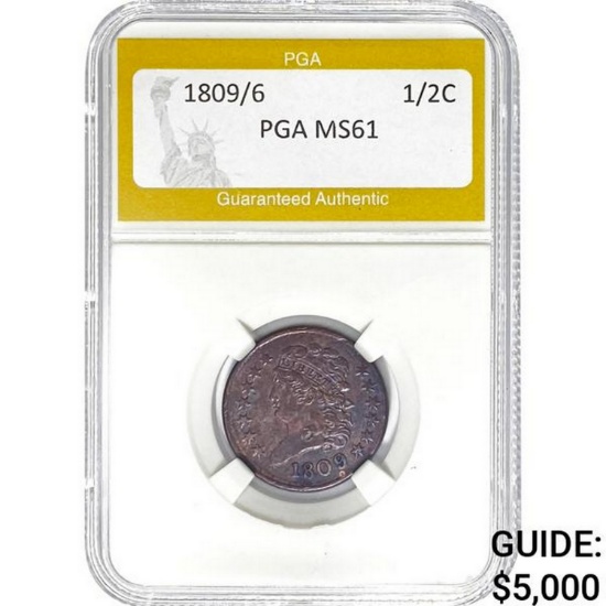 1809/6 1/2C PGA MS61