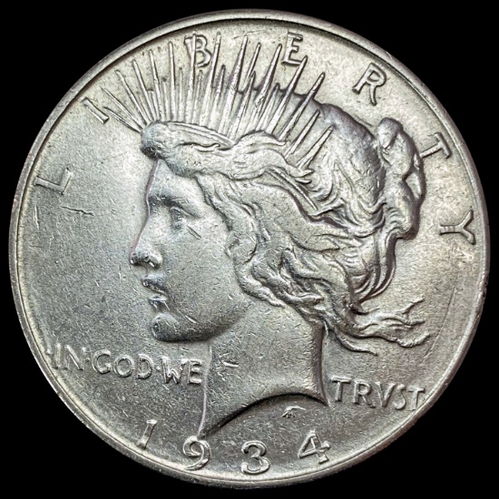 1934 Peace Silver Dollar LIGHTLY CIRCULATED