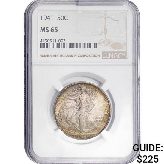 1941 50C NGC MS65