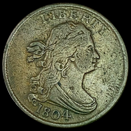 1804 Draped Bust Half Cent LIGHTLY CIRCULATED