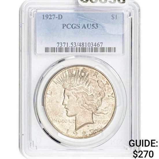 1927-D $1 PCGS AU53
