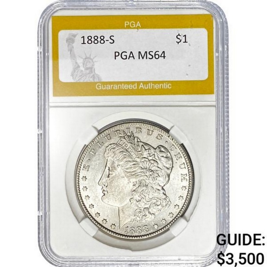 1888-S $1 PGA MS64
