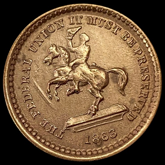 1863 Civil War Token "Our Union" UNCIRCULATED