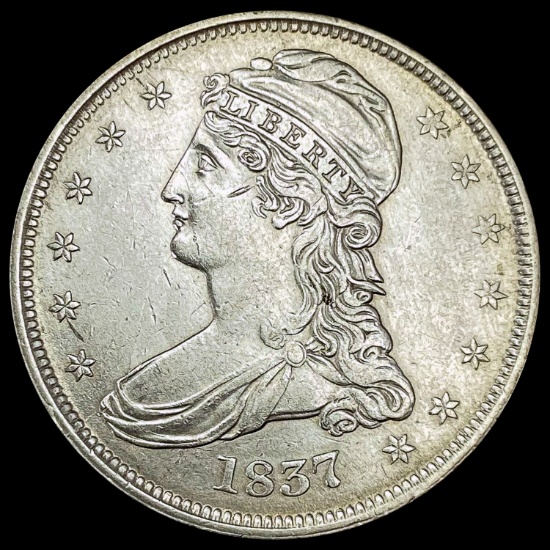 1837 Capped Bust Half Dollar CHOICE AU