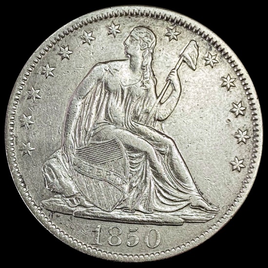 1850-O Seated Liberty Half Dollar CHOICE AU