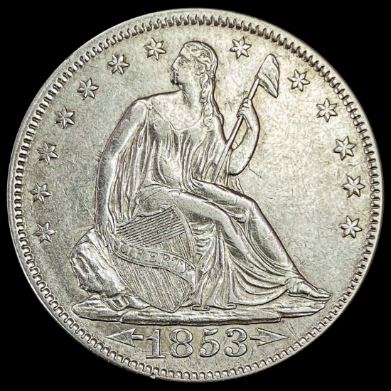 1853 Arrows Seated Liberty Half Dollar UNCIRCULATED