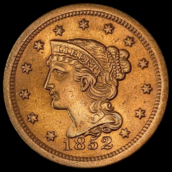 1852 Braided Hair Large Cent UNCIRCULATED