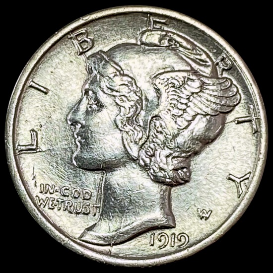1919 Mercury Dime CLOSELY UNCIRCULATED
