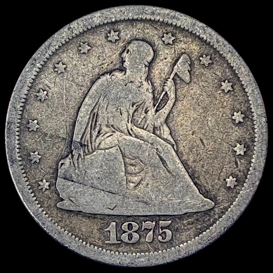 1875-S Twenty Cent Piece NICELY CIRCULATED