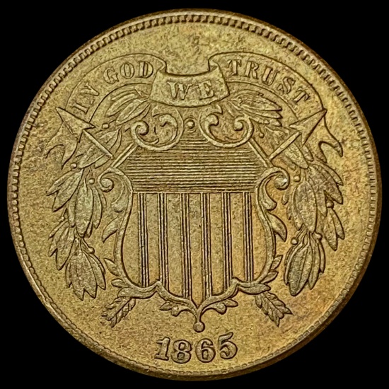 1865 Two-Cent Piece CLOSELY UNCIRCULATED