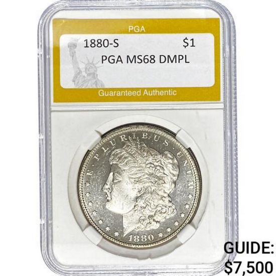 1880-S $1 PGA MS68 DMPL