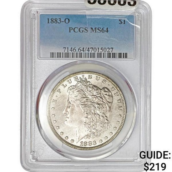 1883-O Morgan Dollar PCGS MS64