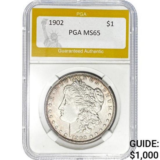 1902 $1 Morgan Dollar PGA MS65