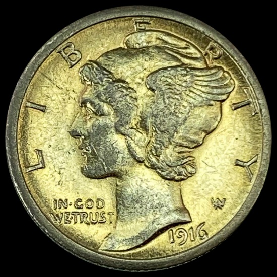 1916 Mercury Dime CLOSELY UNCIRCULATED
