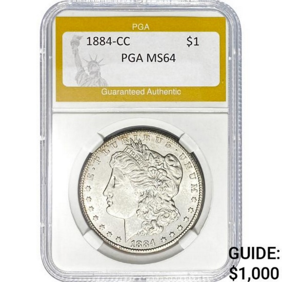 1884-CC $1 PGA MS64