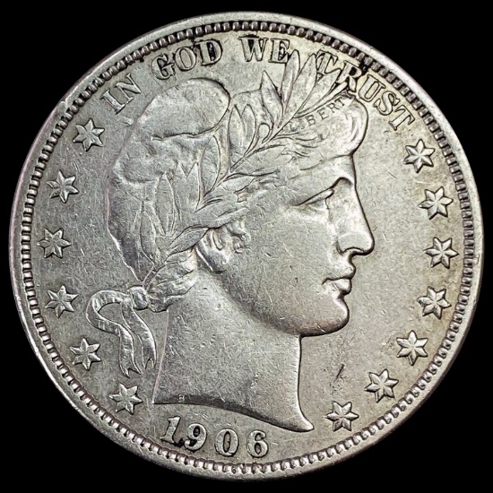1906-D Barber Half Dollar NEARLY UNCIRCULATED