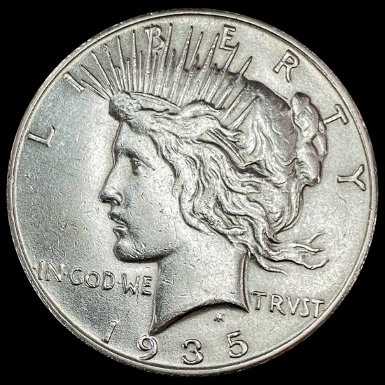 1935-S Peace Dollar CLOSELY UNCIRCULATED