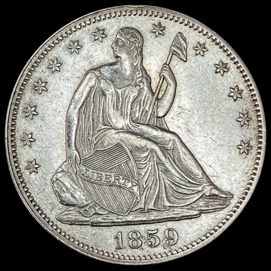 1859 Seated Liberty Half Dollar UNCIRCULATED