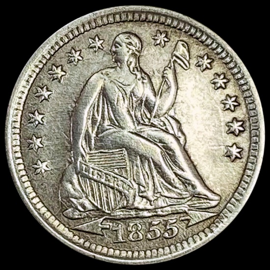 1855 Seated Liberty Half Dime CLOSELY UNCIRCULATED