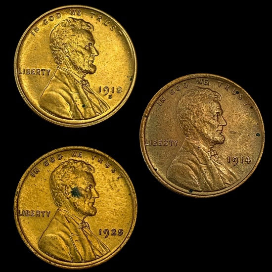 1918 Lincoln Wheat Cent  1914 Lincoln W UNCIRCULATED