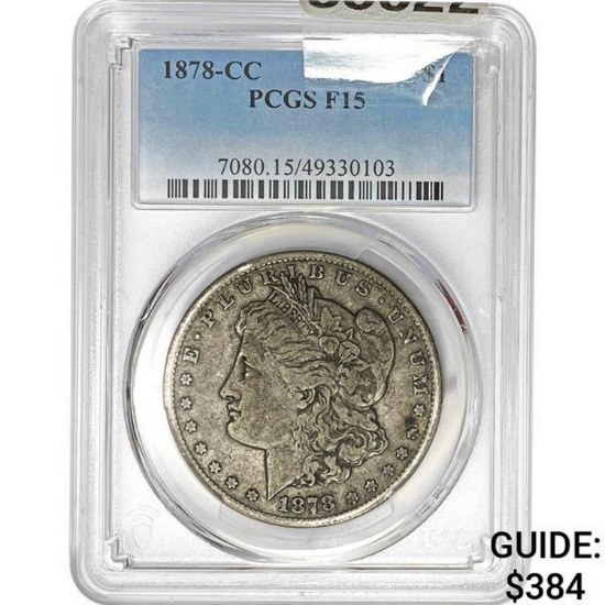 1878-CC Morgan Dollar PCGS F15