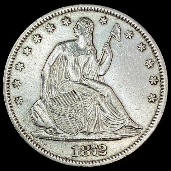 1872-S Seated Liberty Half Dollar CLOSELY UNCIRCULATED