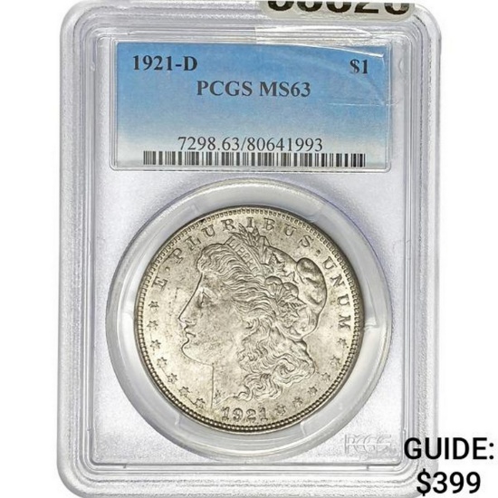1921-D Morgan Dollar PCGS MS63