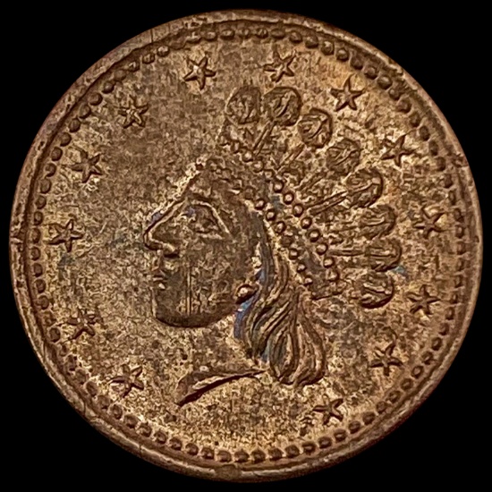 1863 Civil War Token Indian Head UNCIRCULATED